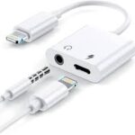 MAXSIZ For iPhone Lightning to lightning headphone 2 in 1 dual Jack connector and Adapter Earphone Audio Convertor for headphones and AUX cable charger