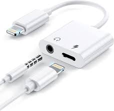 MAXSIZ For iPhone Lightning to lightning headphone 2 in 1 dual Jack connector and Adapter Earphone Audio Convertor for headphones and AUX cable charger